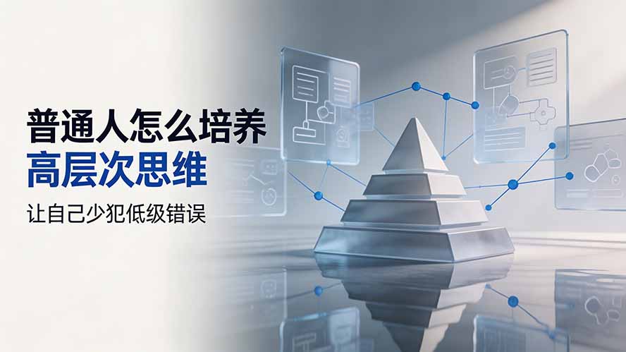 付费文章：普通人怎么培养高层次思维，让自己少犯低级错误-韬哥副业项目资源网