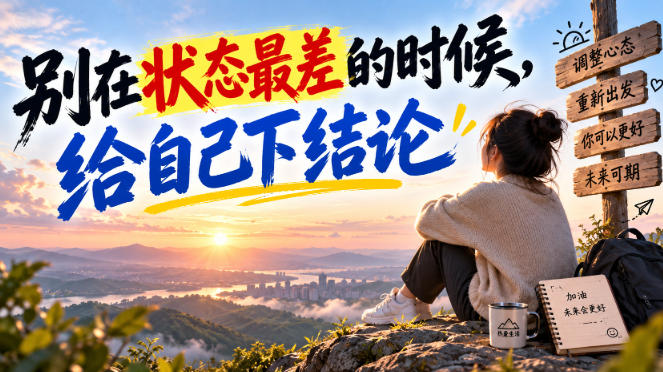 某公众号付费文章：别在状态最差的时候，给自己下结论-韬哥副业项目资源网
