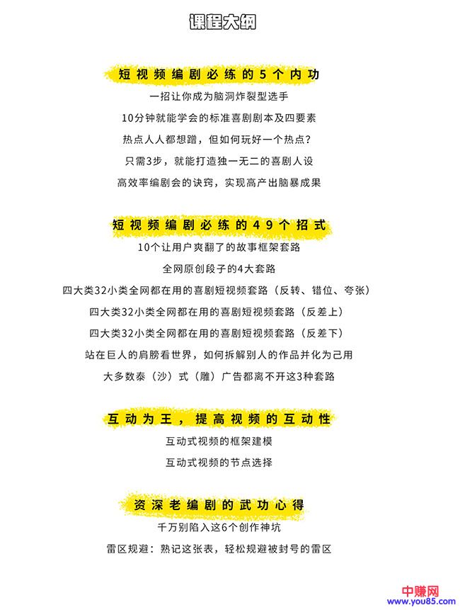 （978期）0基础快速掌握爆款喜剧短视频创作黄金法则（16讲+持续更新）-韬哥副业项目资源网