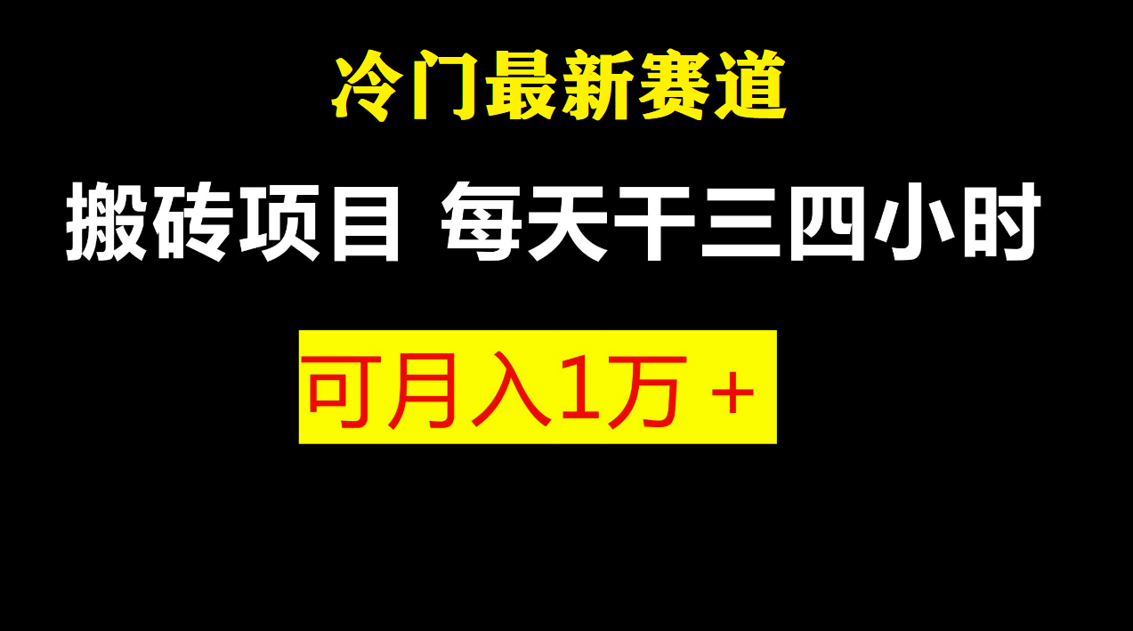 （6665期）最新冷门游戏搬砖项目，零基础也能玩（附教程+软件）-韬哥副业项目资源网