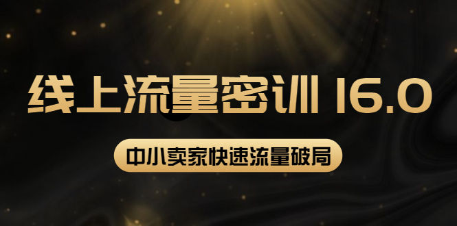 （3962期）2022秋秋线上流量密训16.0：包含 暴力引流10W+中小卖家流量破局技巧 等等！-韬哥副业项目资源网