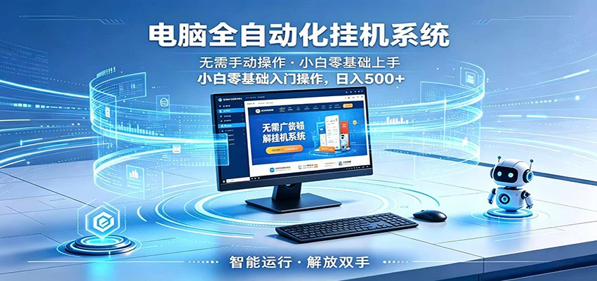 智能广告挂机无需值守，小白上手轻松实现每日增收-韬哥副业项目资源网