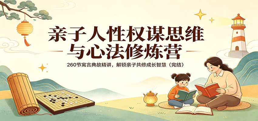 亲子人性权谋思维与心法修炼营：260节寓言典故精讲，解锁亲子共修成长智慧(完结)-韬哥副业项目资源网