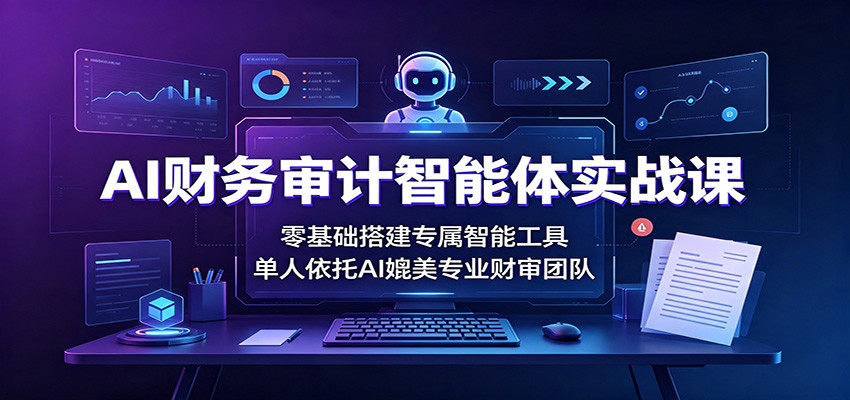 AI财务审计智能体实战课：零基础搭建专属智能工具，单人依托AI媲美专业财审团队-韬哥副业项目资源网