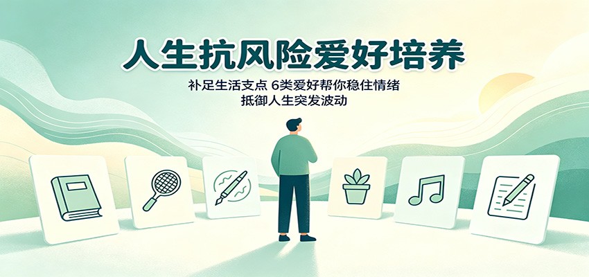 人生抗风险爱好培养：补足生活支点，6类爱好帮你稳住情绪，抵御人生突发波动-韬哥副业项目资源网