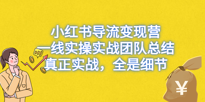 （6441期）小红书导流变现营，一线实战团队总结，真正实战，全是细节，全平台适用-韬哥副业项目资源网