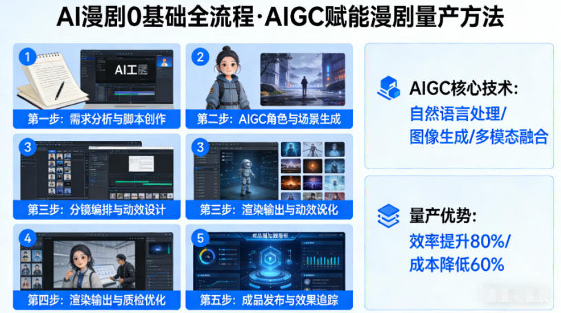 AI漫剧0基础全流程，快速掌握AIGC赋能的漫剧量产方法-韬哥副业项目资源网