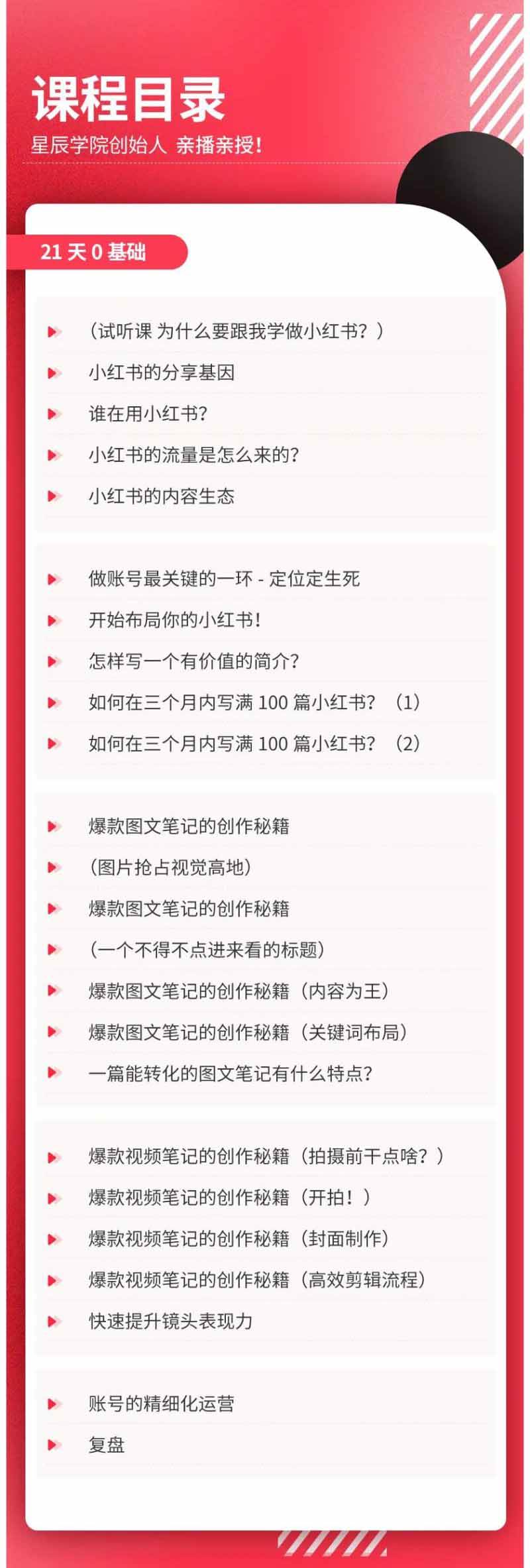 （20341期）小红书21天图文视频爆款创作课：掌握选题、图片、标题、内容、关键词与脚本剪辑，建立持续创作体系-韬哥副业项目资源网