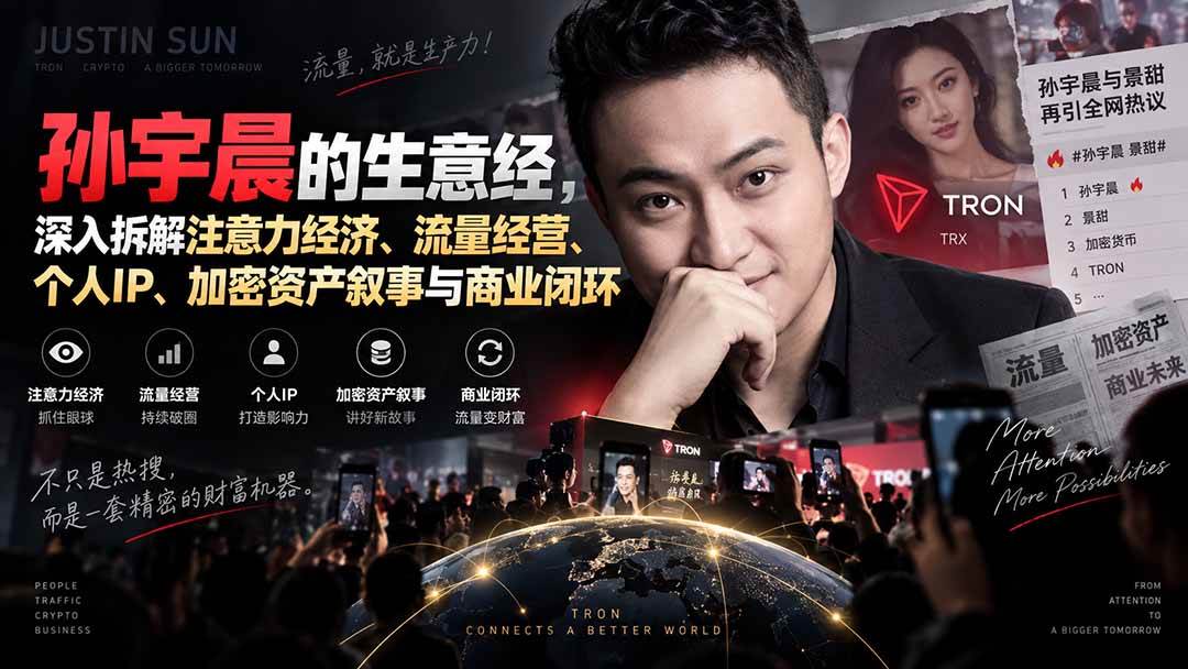 (20290期)某星球精华文章——孙宇晨的生意经,深入拆解注意力经济、流量经营、个人IP、加密资产叙事与商业闭环-韬哥副业项目资源网
