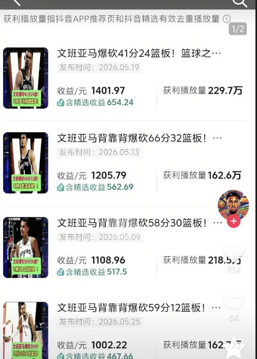 抖音8W粉丝博主的篮球人物深度解析解说教学，零门槛玩转伙伴计划与精选独家，单日稳定收益1k+-韬哥副业项目资源网