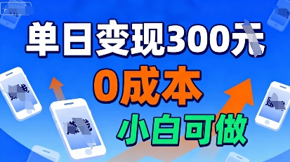 适合新手起步，零成本就能做，当天操作当天见收益，还能无限复制放大的项目-韬哥副业项目资源网