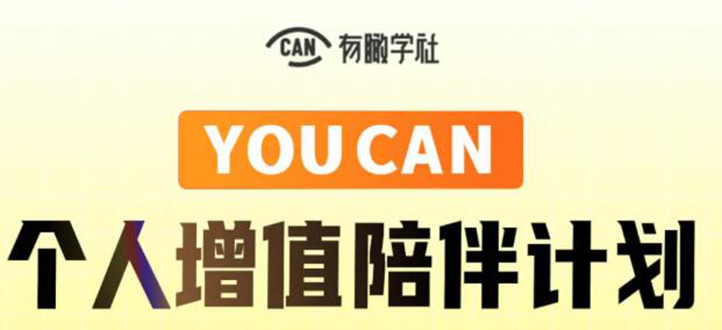 (1883期)YOUCAN个人增值陪伴计划:提升个人“稳定可持续赚钱能力”