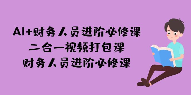 （7093期）AI + 财务人员进阶必修课二合一视频打包课，财务人员进阶必修课-韬哥副业项目资源网