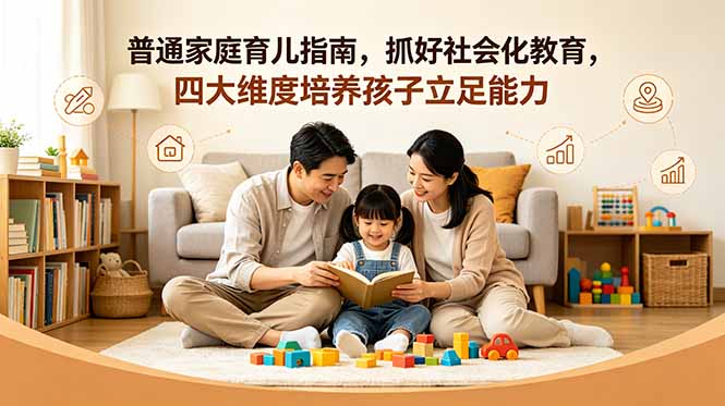 付费文章：普通家庭育儿指南，抓好社会化教育，四大维度培养孩子立足能力-韬哥副业项目资源网