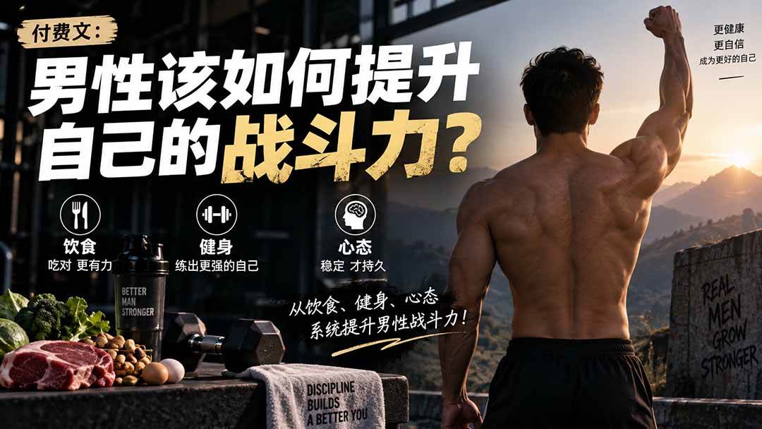 （20421期）付费文章：男性该如何提升自己的战斗力？-韬哥副业项目资源网