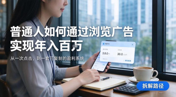 2026最新技术,24小时全自动浏览广告,全网独家项目,单台设备日入200+新手小白可快速上手,支持实地学习实地考察【揭秘】-韬哥副业项目资源网