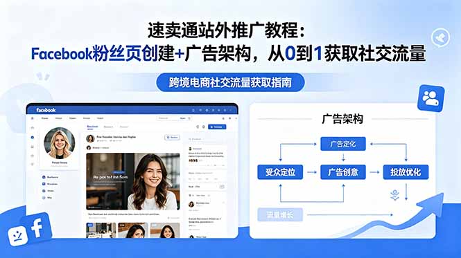 速卖通站外推广教程：Facebook粉丝页创建+广告架构，从0到1获取社交流量-韬哥副业项目资源网