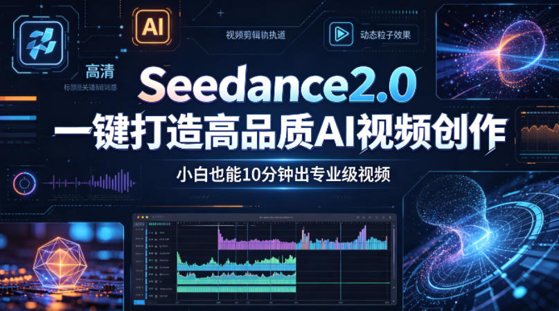 Seedance2.0一键打造高品质AI视频创作，小白也能10分钟出专业级视频-韬哥副业项目资源网