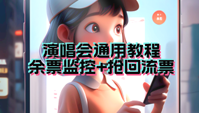 图片[1]-（7007期）演唱会通用_余票监控+抢回流票（教程+软件）-韬哥副业项目资源网
