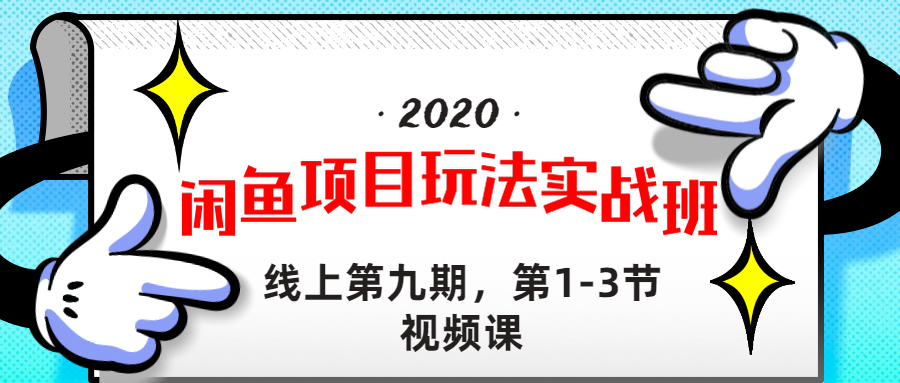 （1234期）宅男《闲鱼项目玩法实战班 》线上第九期，1-3节完整版（无水印）-韬哥副业项目资源网