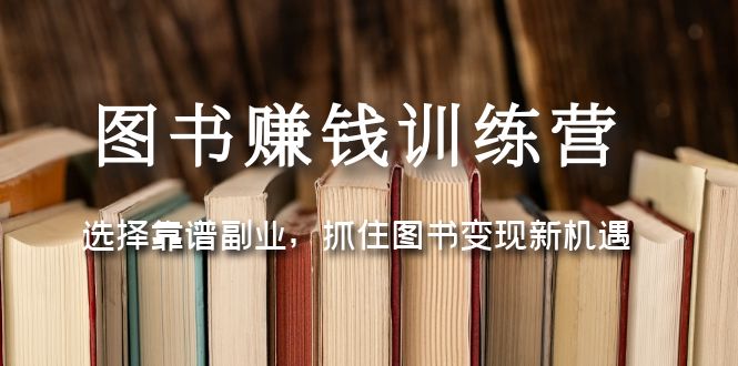 （5013期）图书赚钱训练营：选择靠谱副业，抓住图书变现新机遇-韬哥副业项目资源网