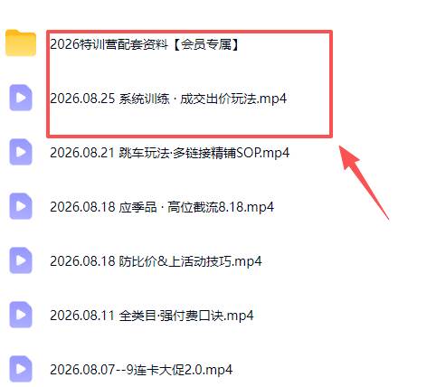 （20092期）拼多多实战特训营(更新26年0827)：不管是新手入门或老商家冲量，都有实操方法，跟着学，少走弯路-韬哥副业项目资源网