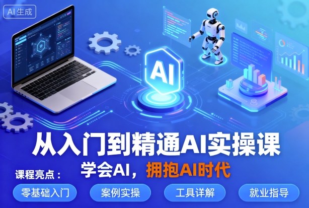 从入门到精通AI实操课，学会AI，拥抱AI时代-韬哥副业项目资源网