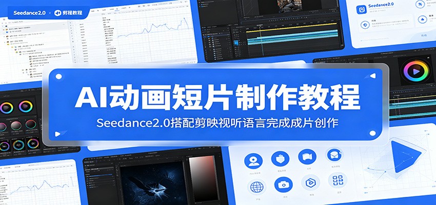 AI动画短片制作教程:Seedance2.0搭配剪映视听语言完成成片创作-韬哥副业项目资源网