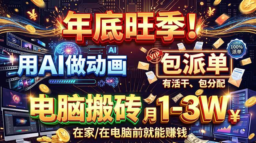 （20974期）AI代做动画，旺季捡钱！一单500-1000+，提供做单渠道，新手可做！-韬哥副业项目资源网