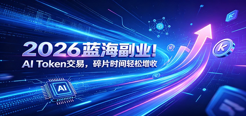 2026蓝海副业！AI Token交易，碎片时间轻松增收-韬哥副业项目资源网