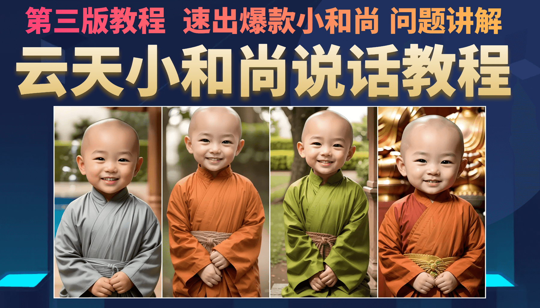 图片[1]-（6977期）小和尚会说话，7天万粉（第3版教程）-韬哥副业项目资源网